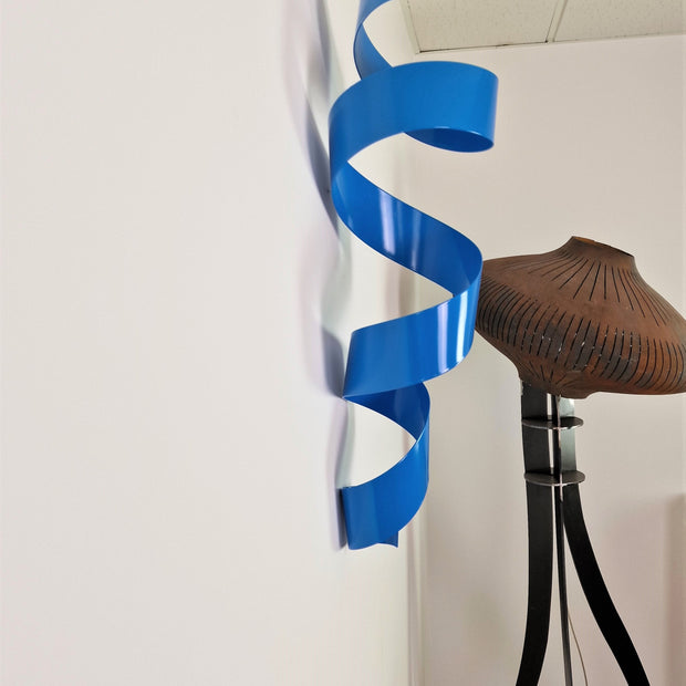 Cinta azul pared