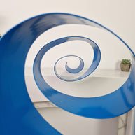 Cinta azul pared